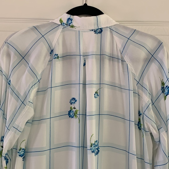 FREE PEOPLE Women’s Window To My Heart Button Down Shirt Top White Size Small - Picture 5 of 12